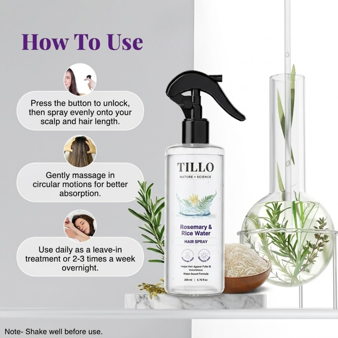 Rosemary & Rice Water Hair Spray