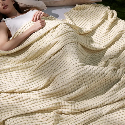 Cooling Bamboo Waffle Blanket - Buy 1 Get 1 Free