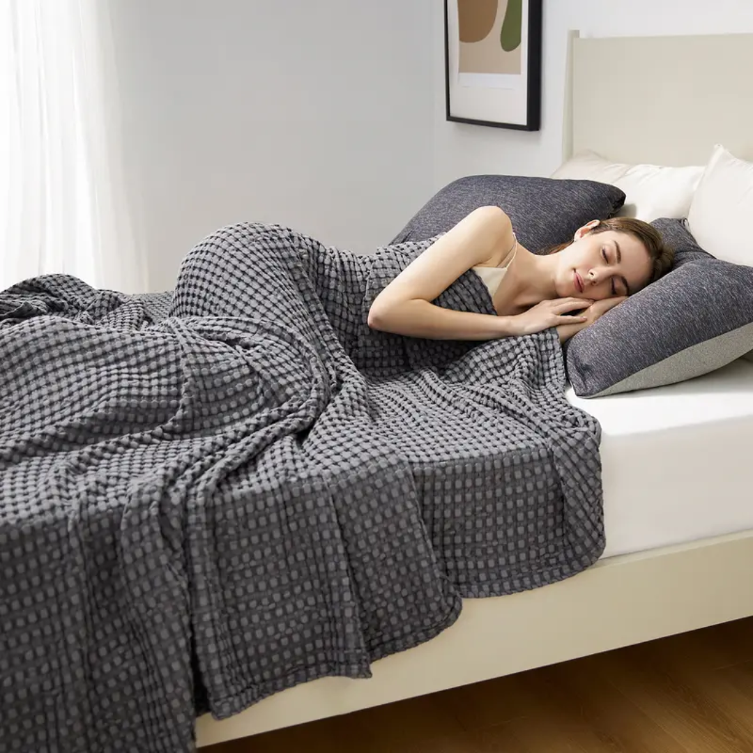 Cooling Bamboo Waffle Blanket - Buy 1 Get 1 Free
