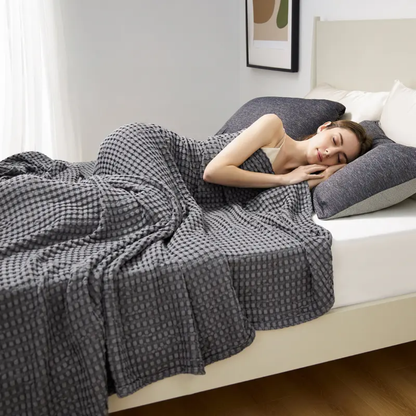 Cooling Bamboo Waffle Blanket - Buy 1 Get 1 Free