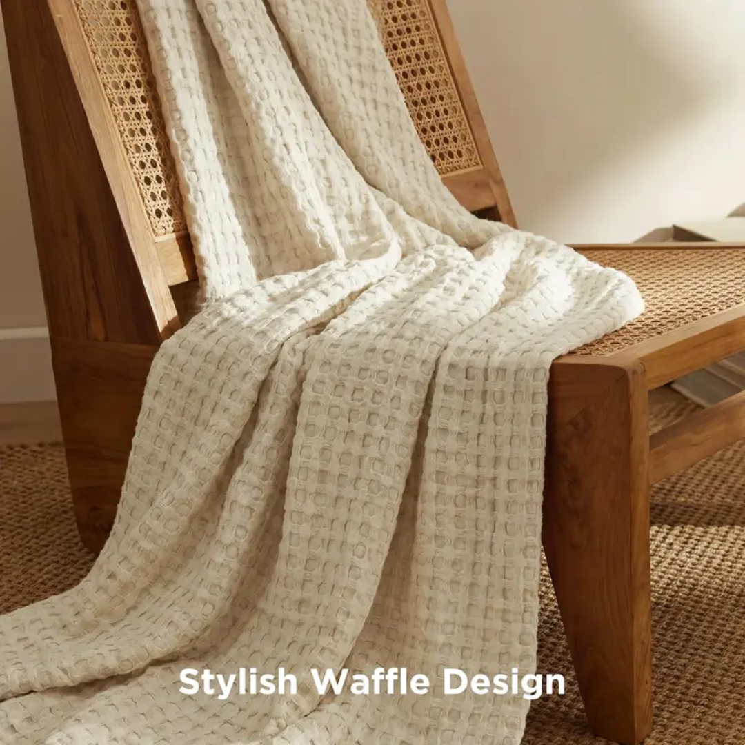Cooling Bamboo Waffle Blanket - Buy 1 Get 1 Free