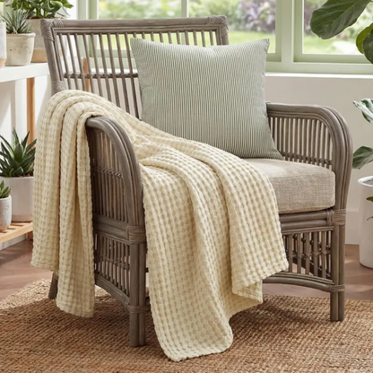 Cooling Bamboo Waffle Blanket - Buy 1 Get 1 Free